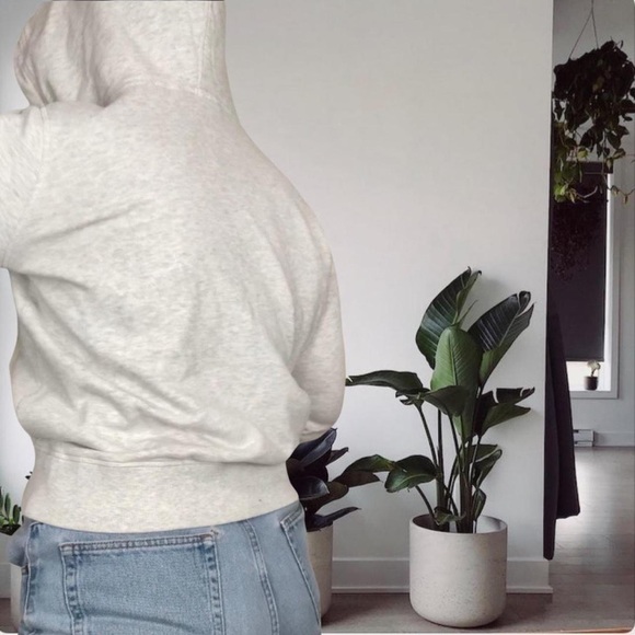 Retro Think Less Live More Hoodie Sweatshirt Grey Red Medium - Picture 5 of 10